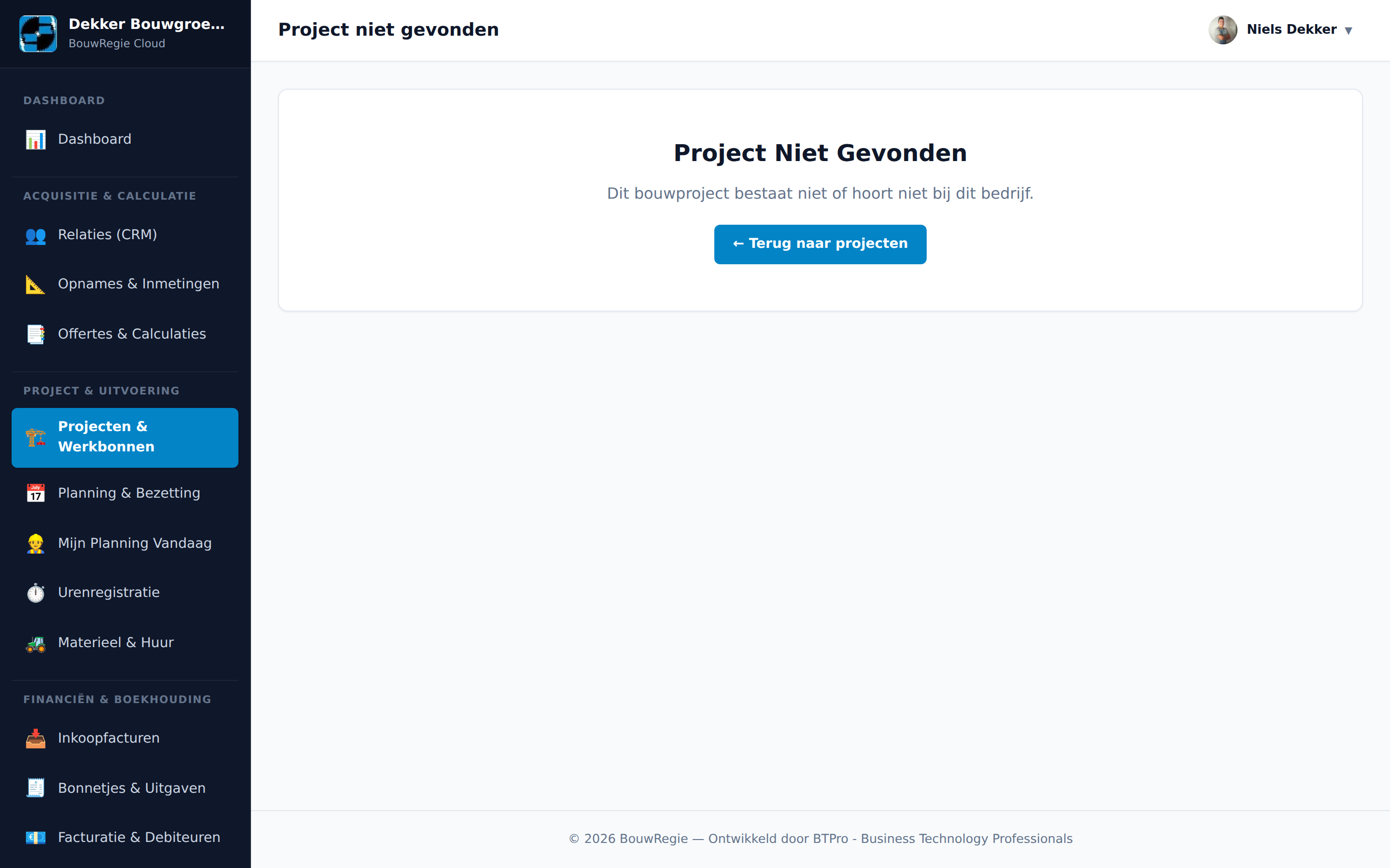Project Termijnschema