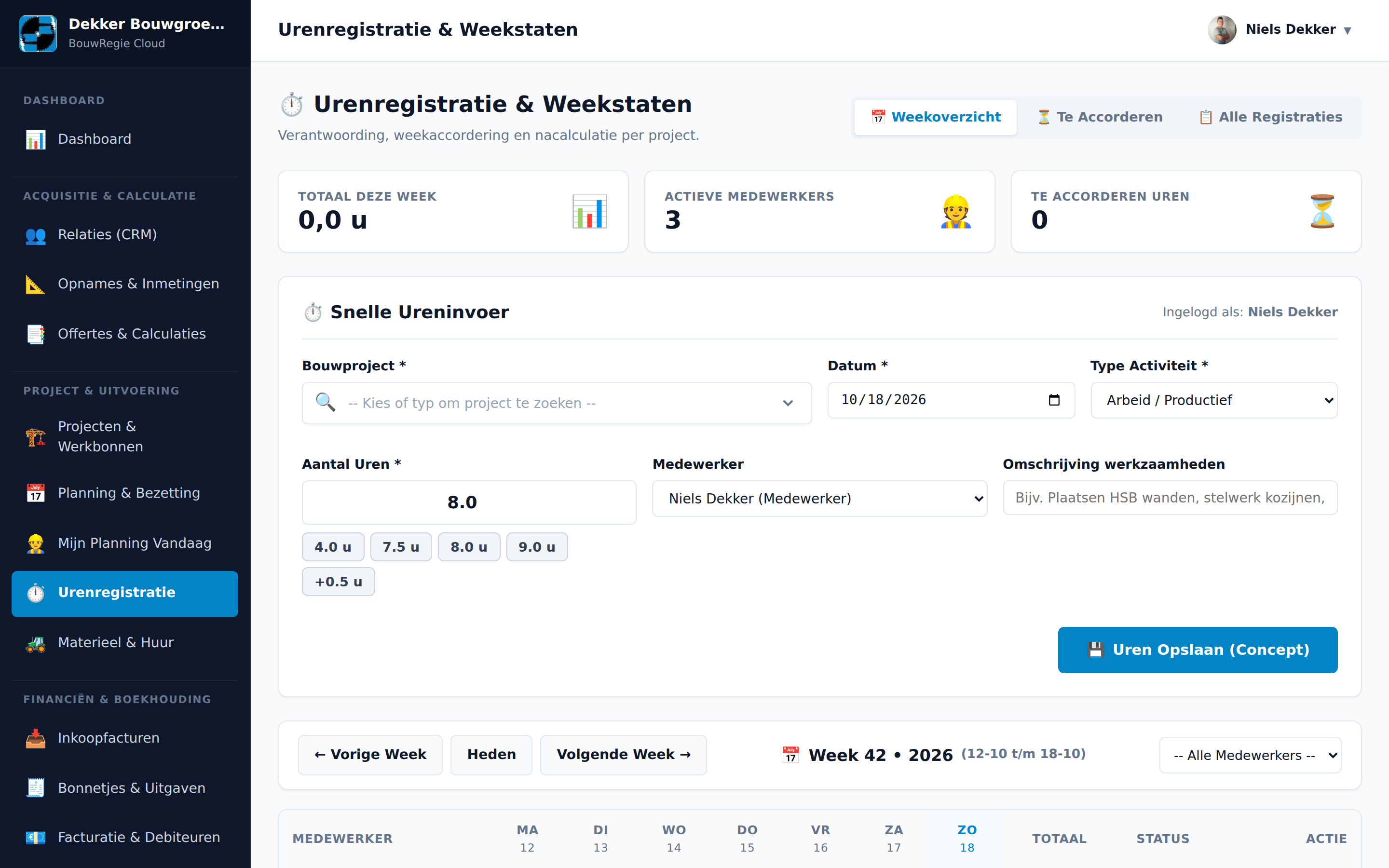 Urenregistratie